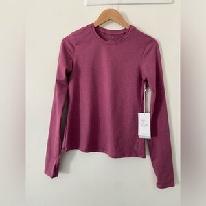 NWT Johnny Was Calme Space Dye Long Sleeve Ease Athleisure Butter Soft Tee S